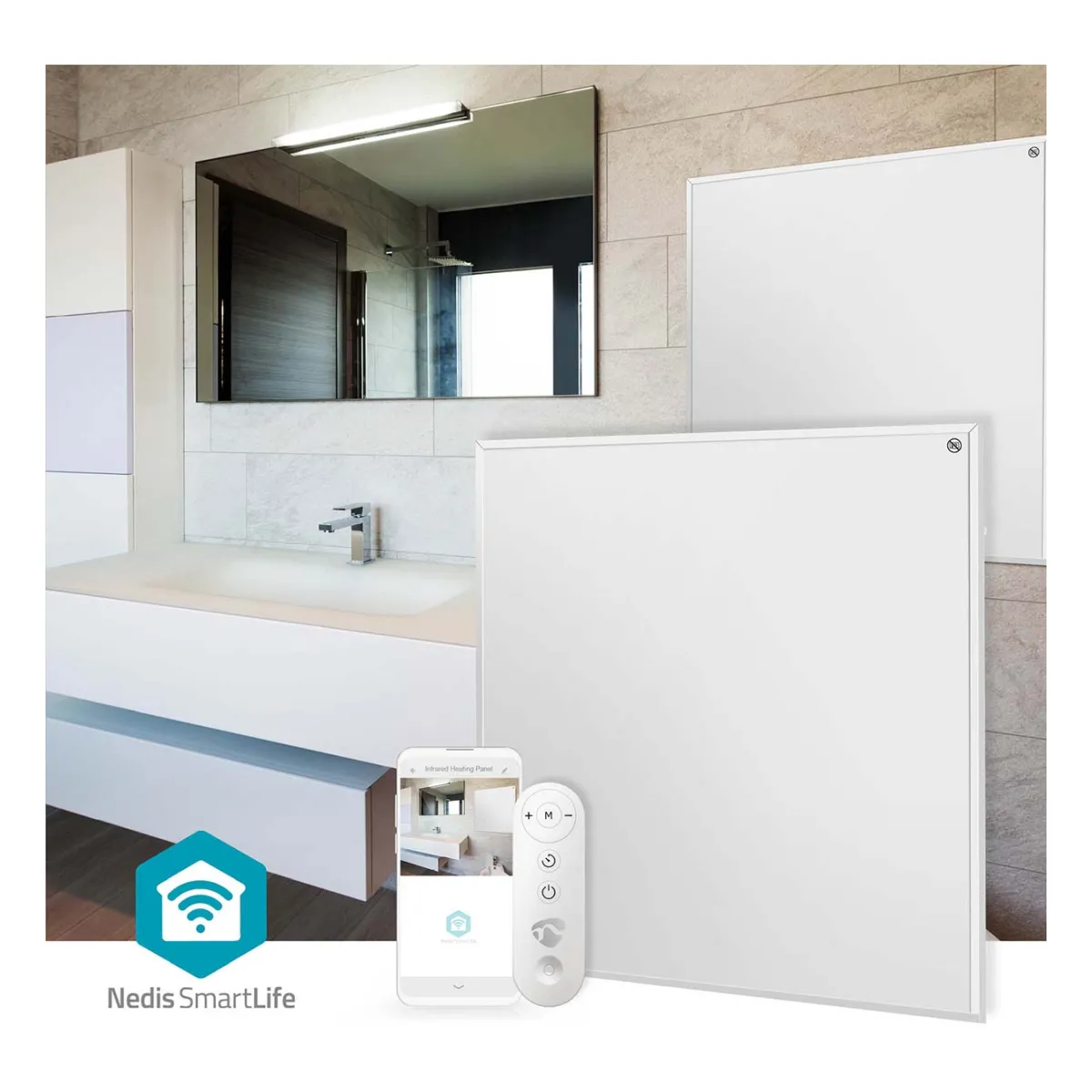 Nedis SmartLife Infrarot-Heizplatte 350 Watt