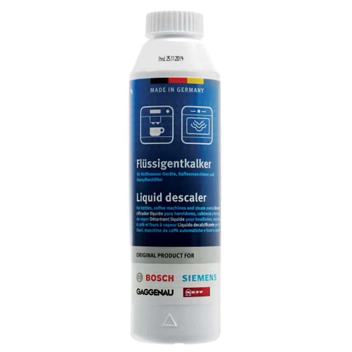 Bosch Entkalker für Kaffeemaschinen, Wasserkocher und Dampföfen 250 ml