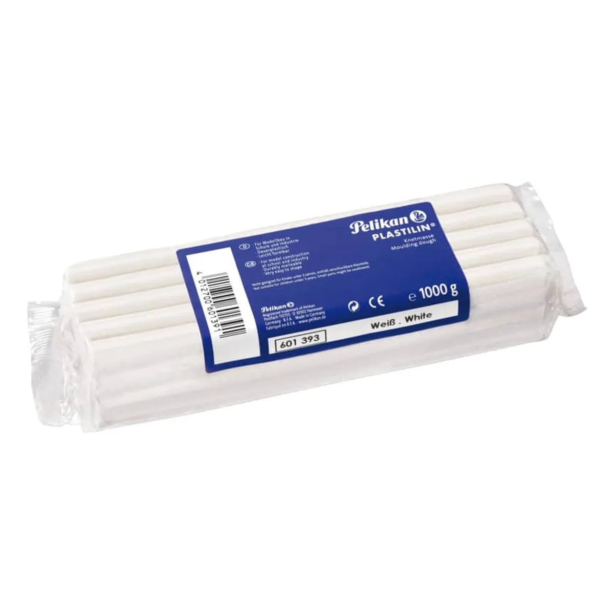 Pelikan Knetmasse Plastilin 680 - weiß, 1 kg