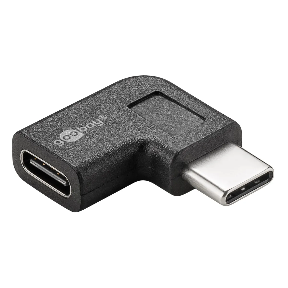 Goobay Adapter USB-C™ auf USB-C™ 90°, schwarz