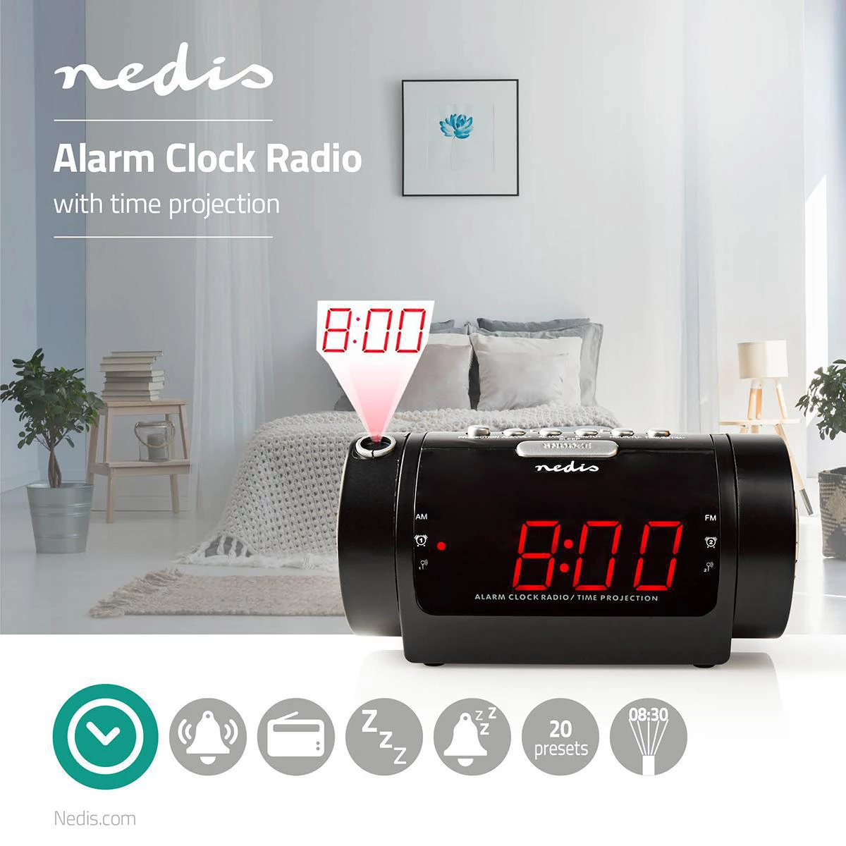 Nedis Digital-Wecker-Radio
