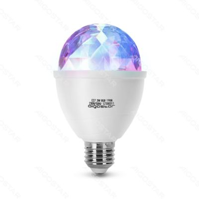 LED RGB Discolampe, E27 