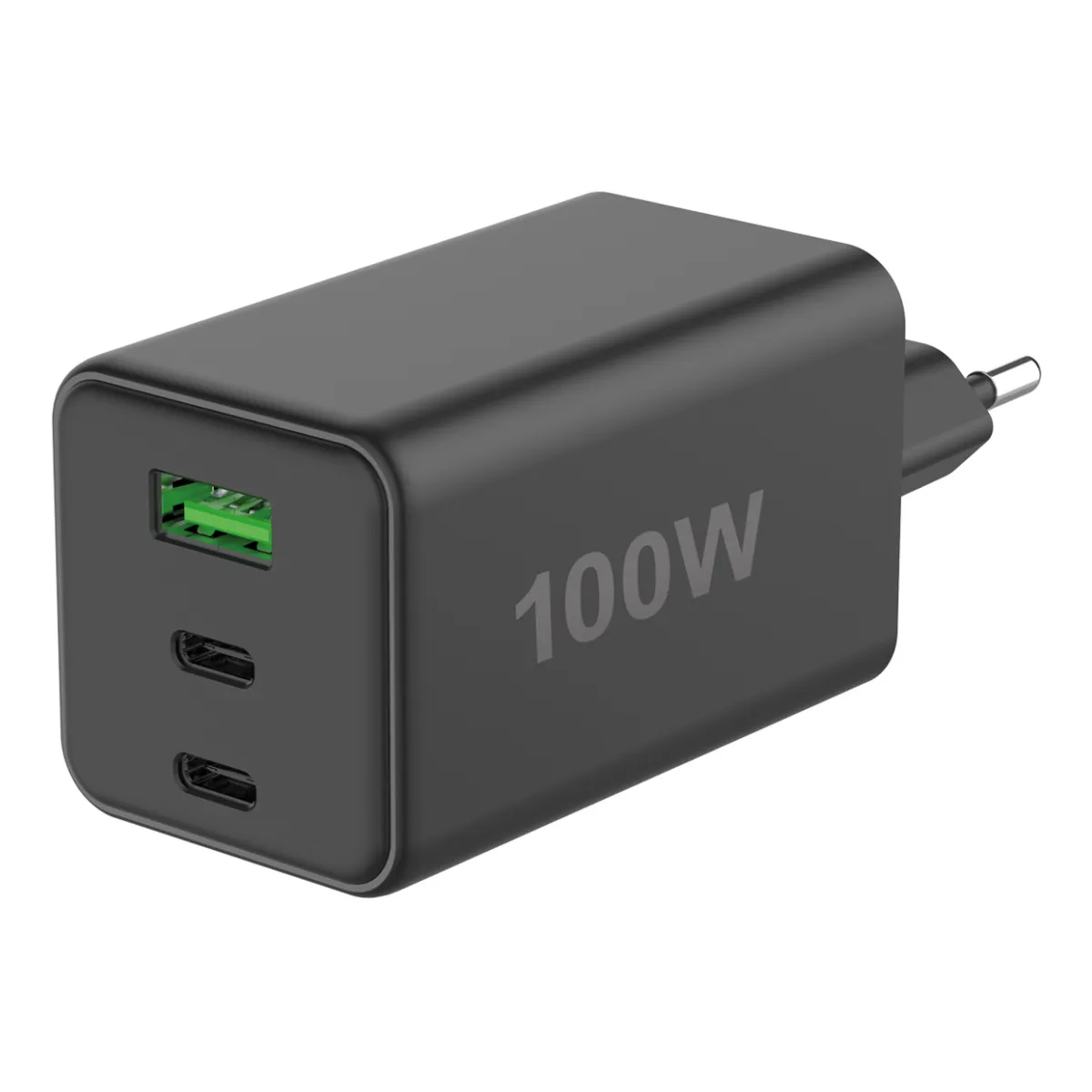 Fontastic Netzteil GAN 100W, 2 x Typ-C + USB-A schwarz