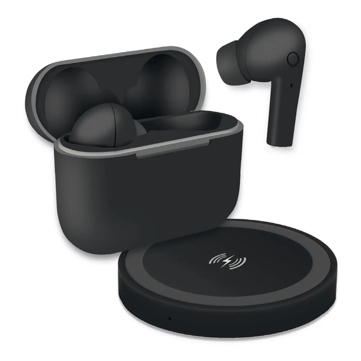 Fontastic TWS In-Ear Kopfhörer Jive inkl Ladecase, schwarz