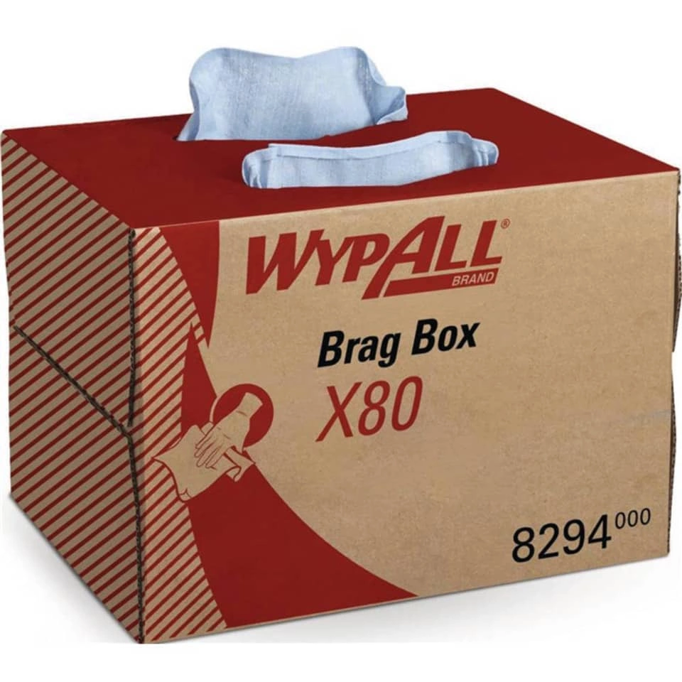 WYPALL Wischtuch X80 - 1-lagig, blau, Box mit 160 Tüchern