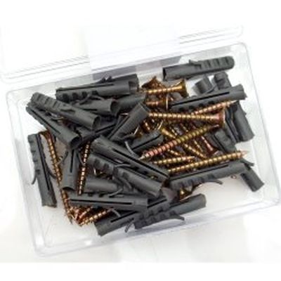 Masterproof Spanplattenschrauben mit Dübel Schrauben 4x40mm 6mm 25 Stück