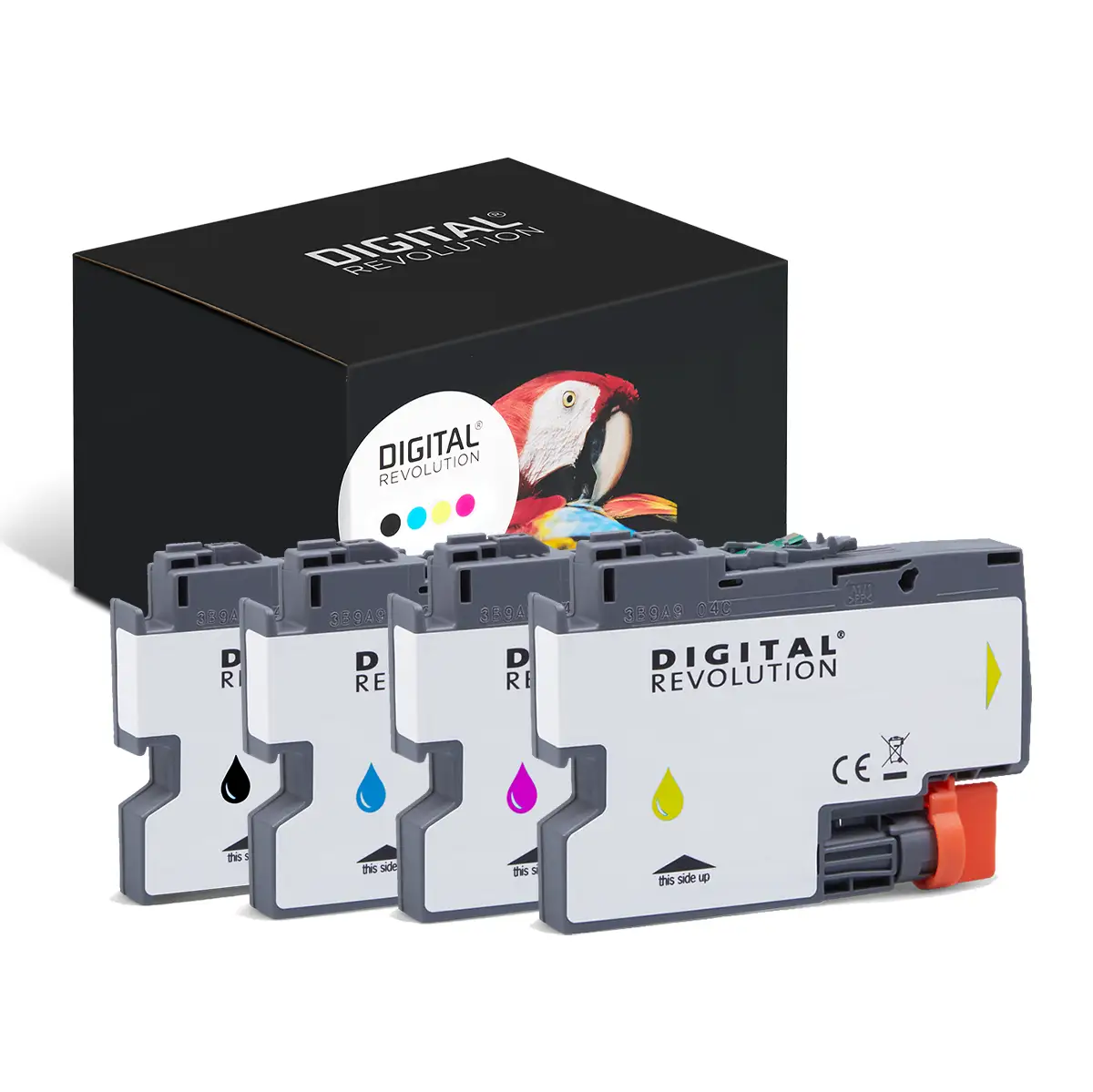 Brother LC-424 - alternative Patrone MultiPack 'schwarz cyan magenta gelb' 3000 Seiten - Digital Revolution