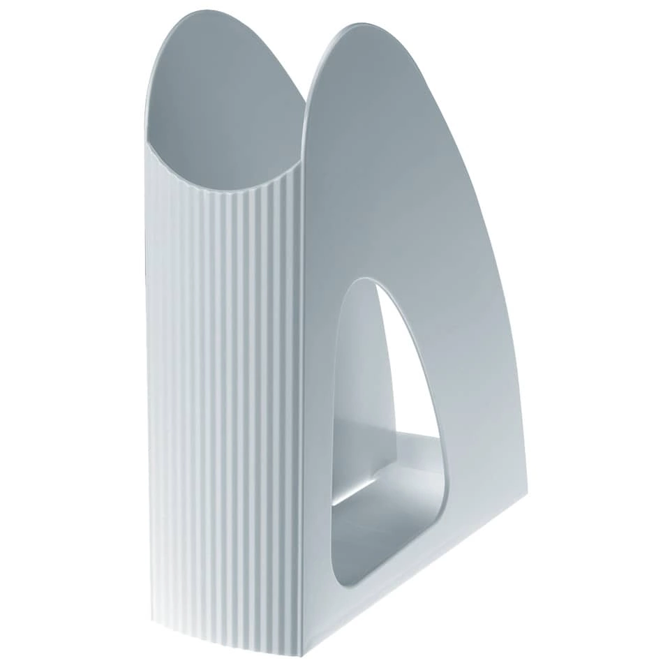 HAN Stehsammler TWIN - DIN A4/C4, standfest, modern, lichtgrau