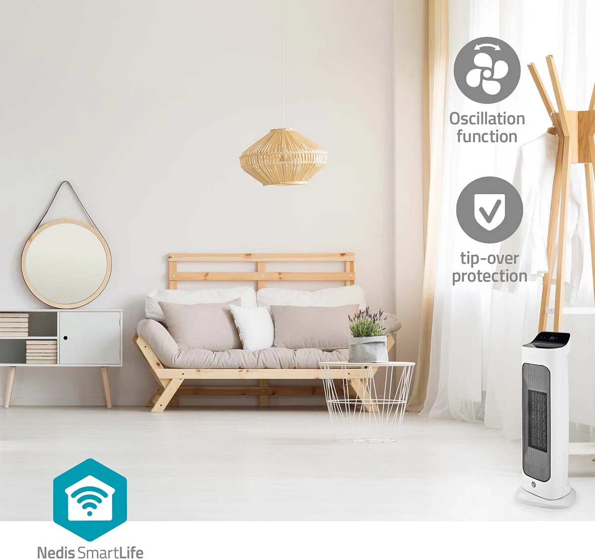 SmartLife Keramik-PTC-Heizlüfter | druckerzubehoer.de