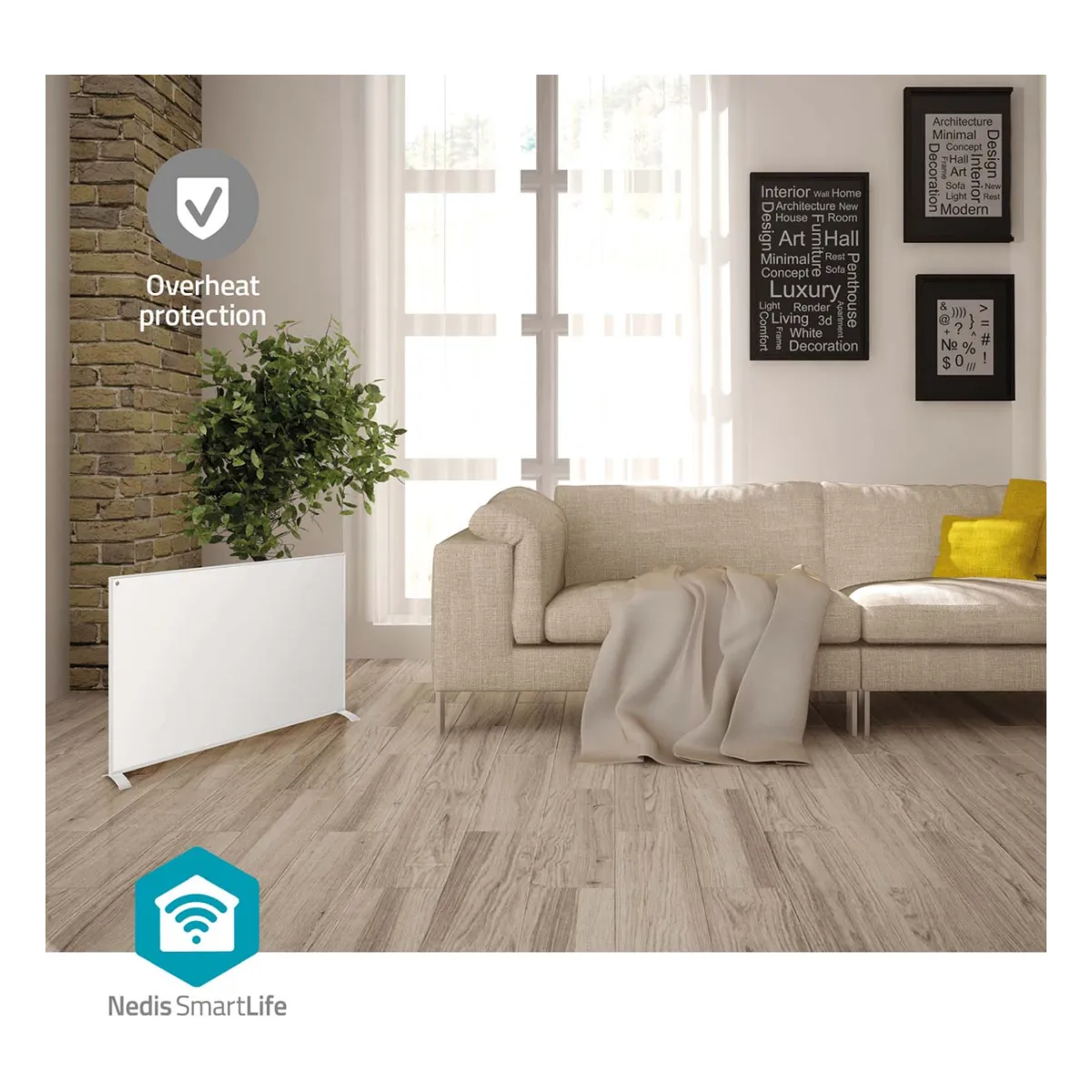 Nedis SmartLife Infrarot-Heizplatte 700 Watt