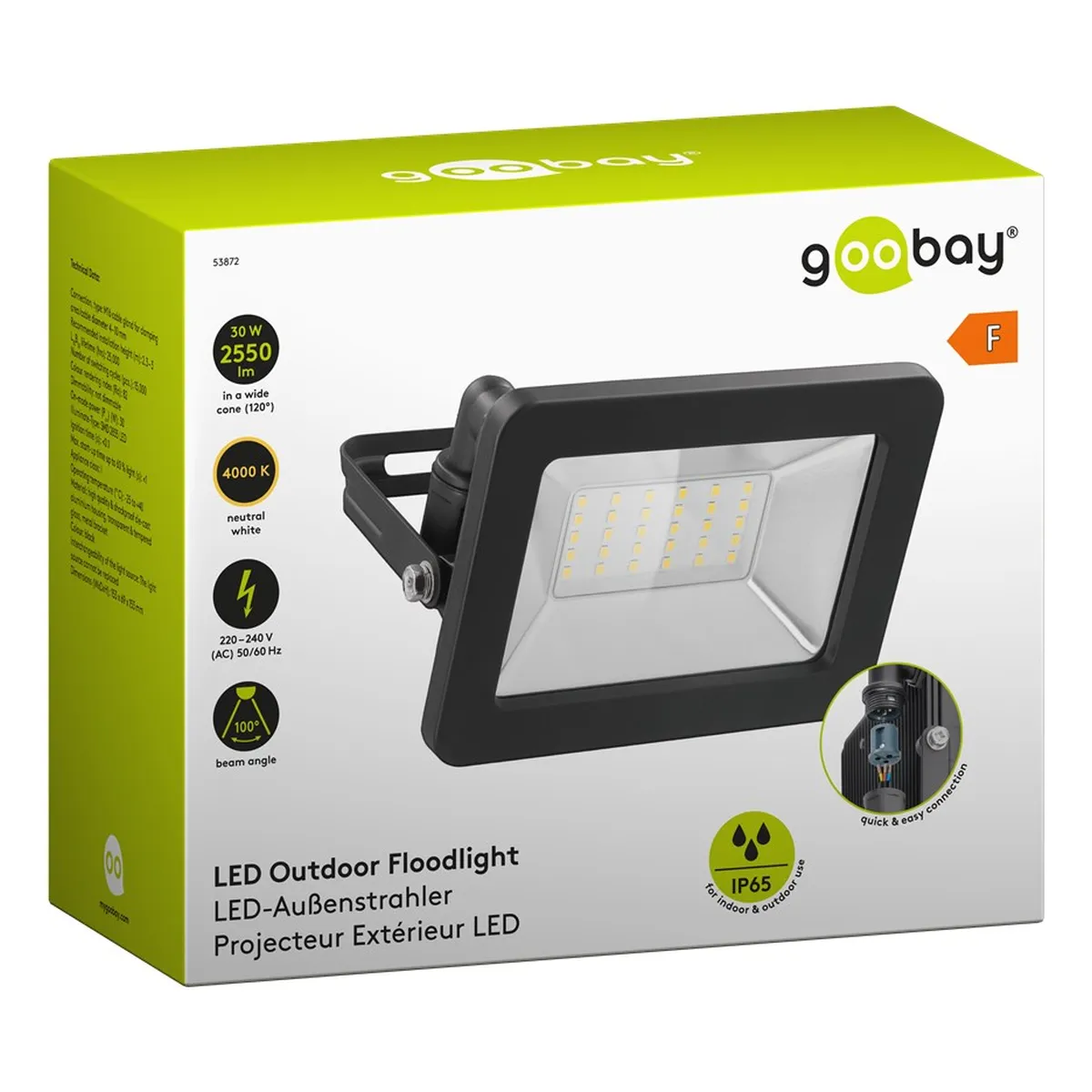Goobay LED-Außenstrahler, 30 W