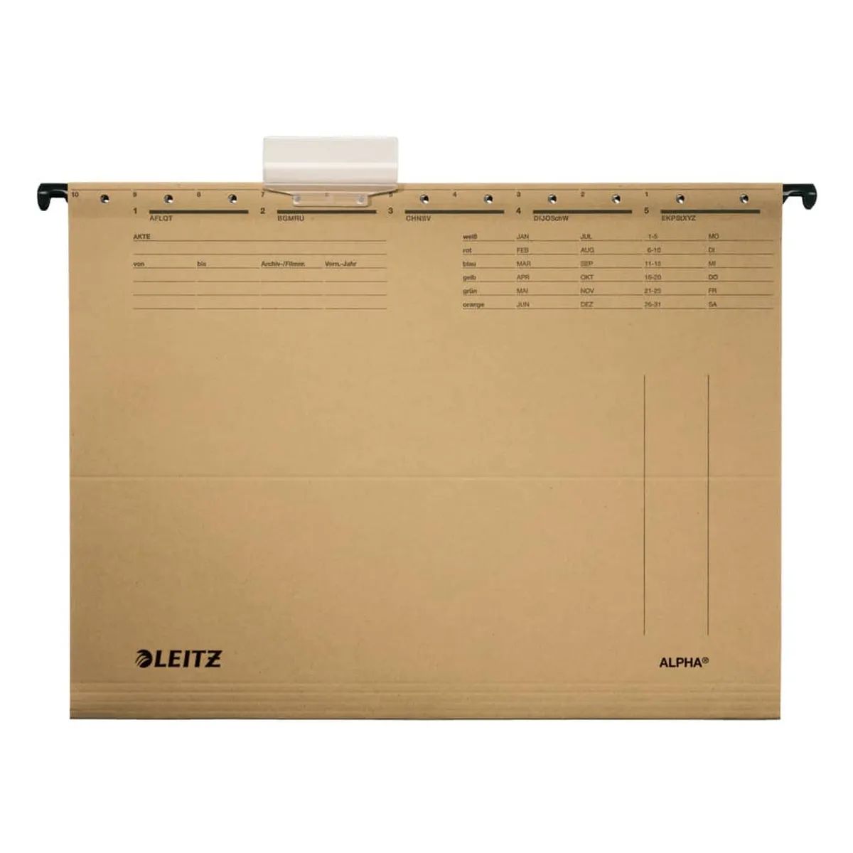 Leitz Hängemappe ALPHA® - Natronkarton, naturbraun