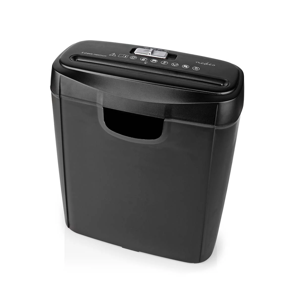 Nedis Aktenvernichter 10 Liter schwarz