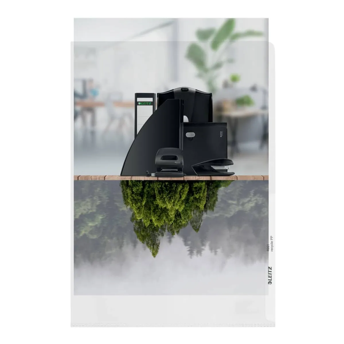 Leitz Sichthülle Recycle - A4, PP, genarbt, dokumentenecht, 25 Stück, farblos