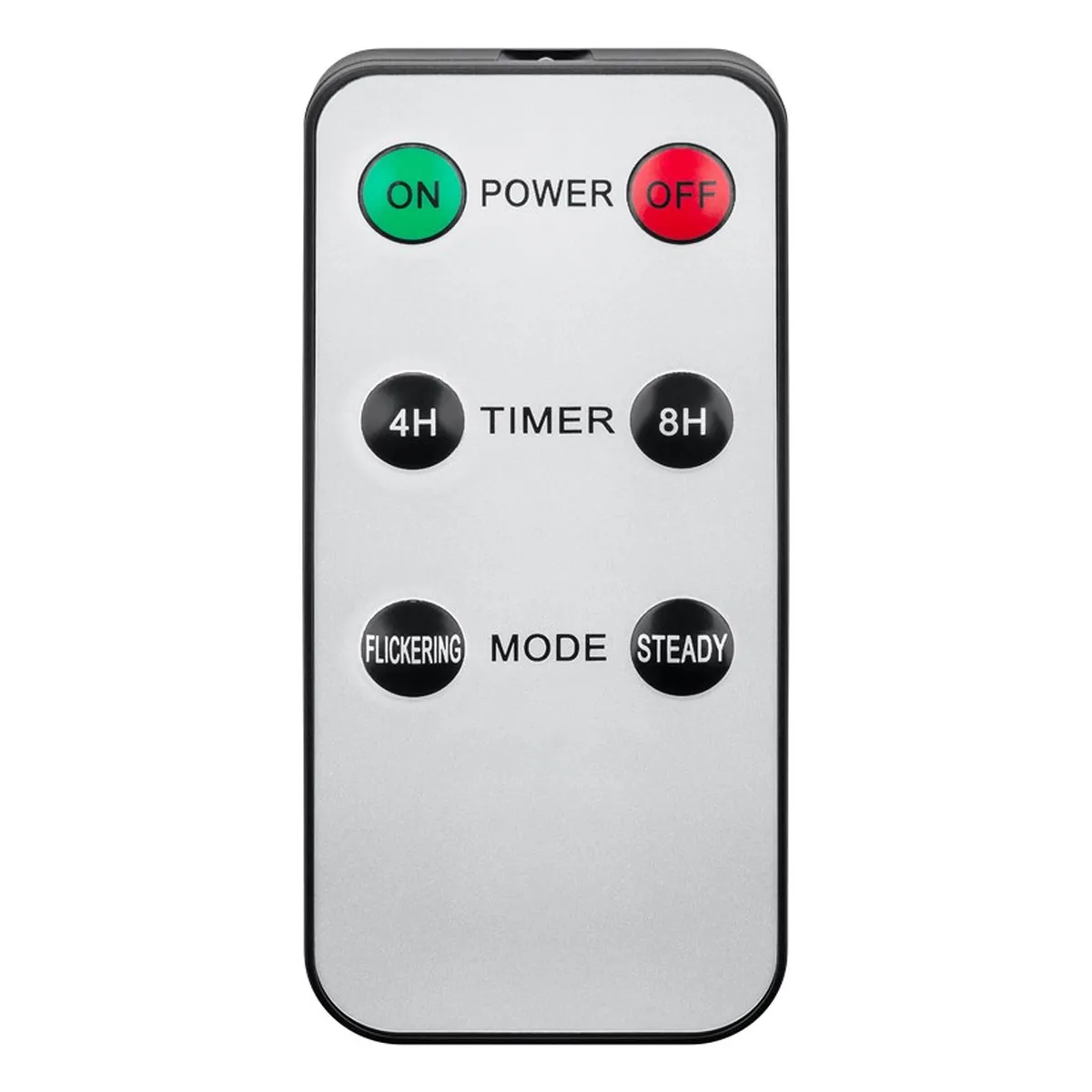 Goobay 5er-Set rote LED-Echtwachs-Stabkerzen, inkl. Fernbedienung