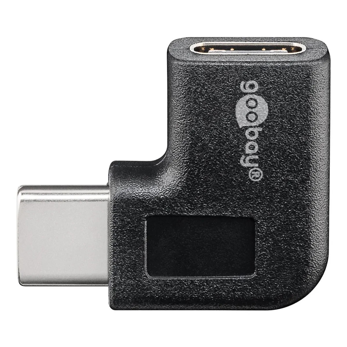 Goobay Adapter USB-C™ auf USB-C™ 90°, schwarz