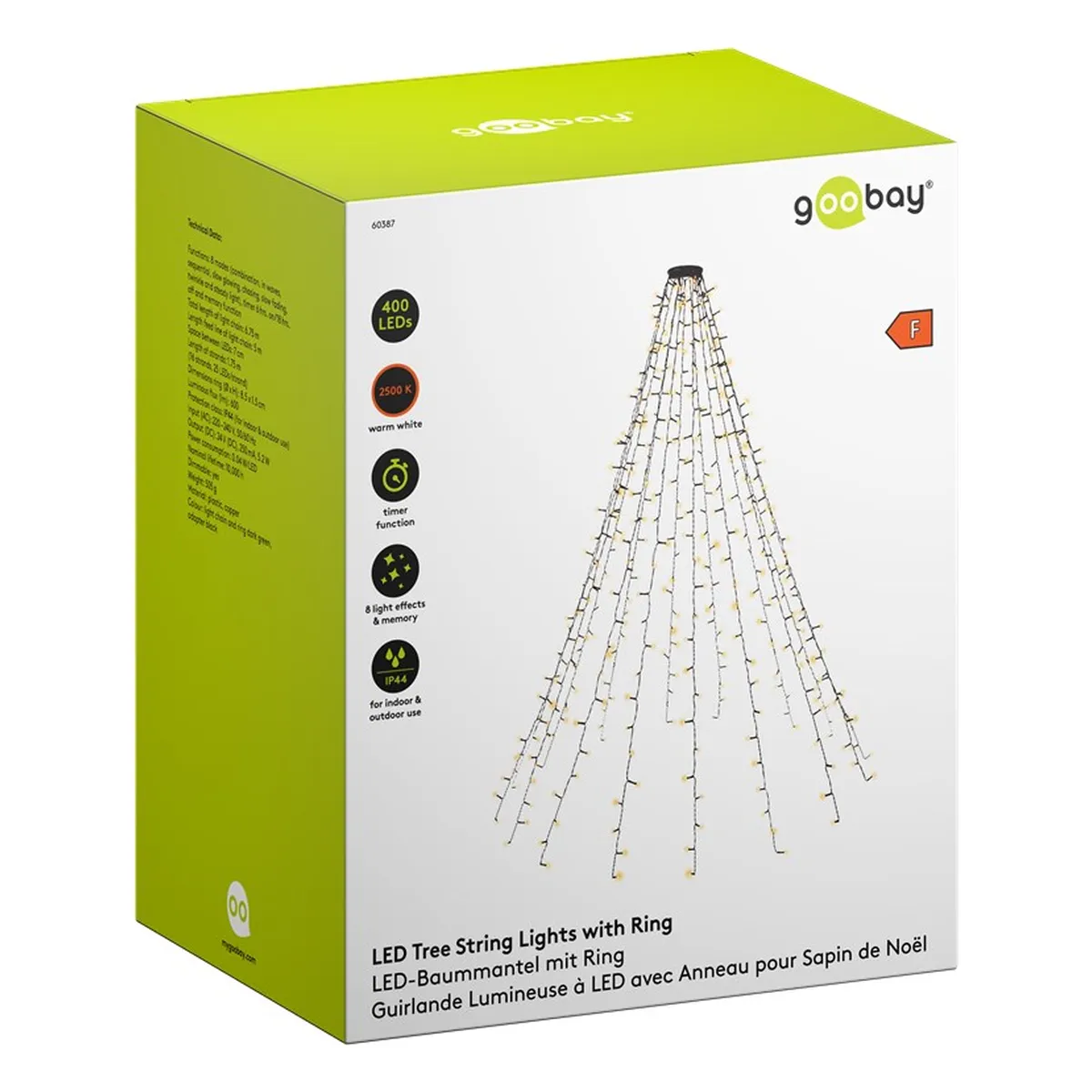 Goobay 400 LED-Baummantel mit Ring
