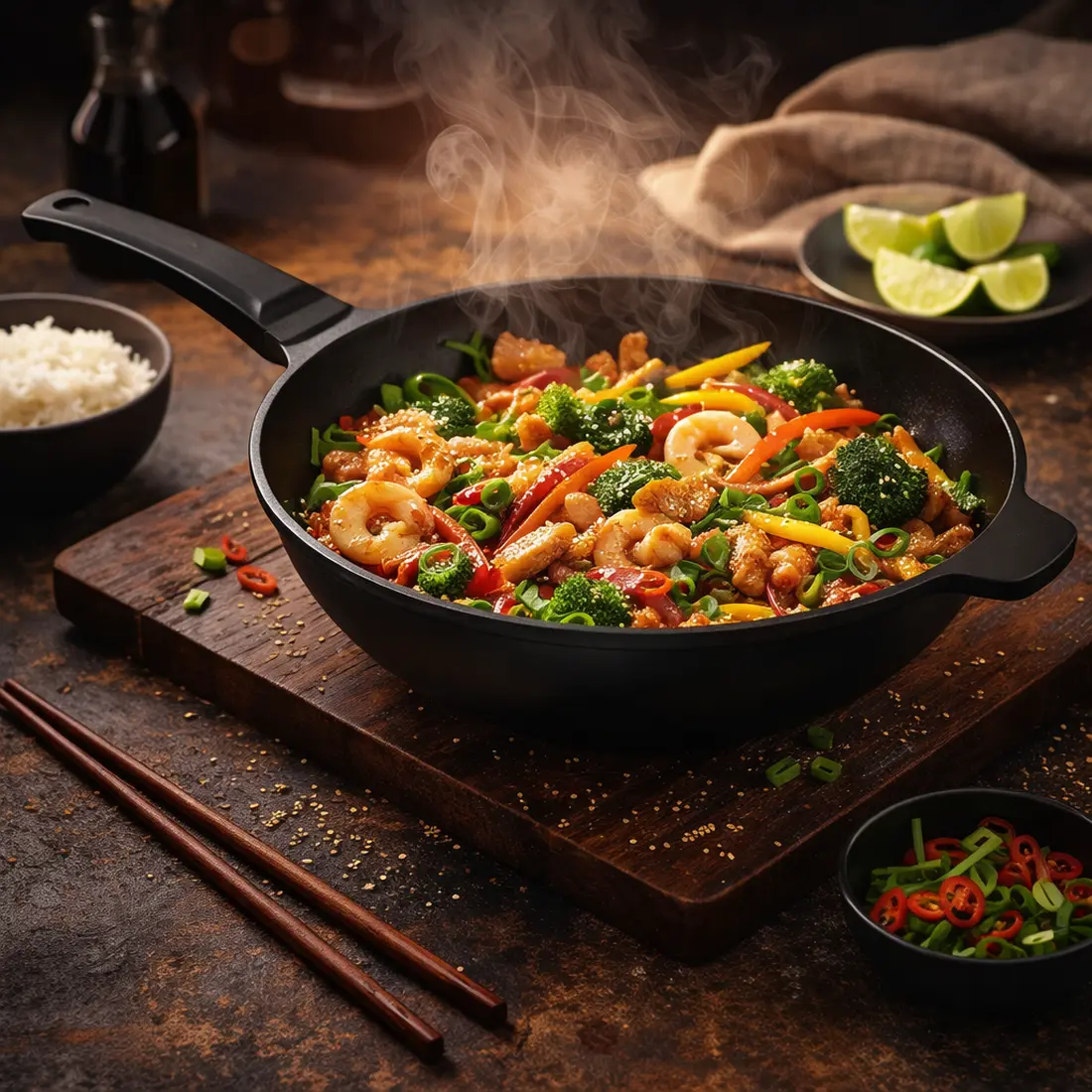 Steuber Wokpfanne 28 cm mit Antihaftbeschichtung