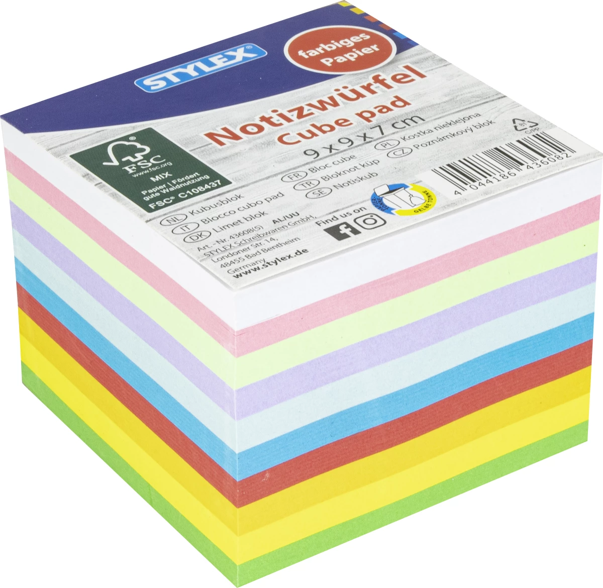 Stylex Notizwürfel, 700 Blatt