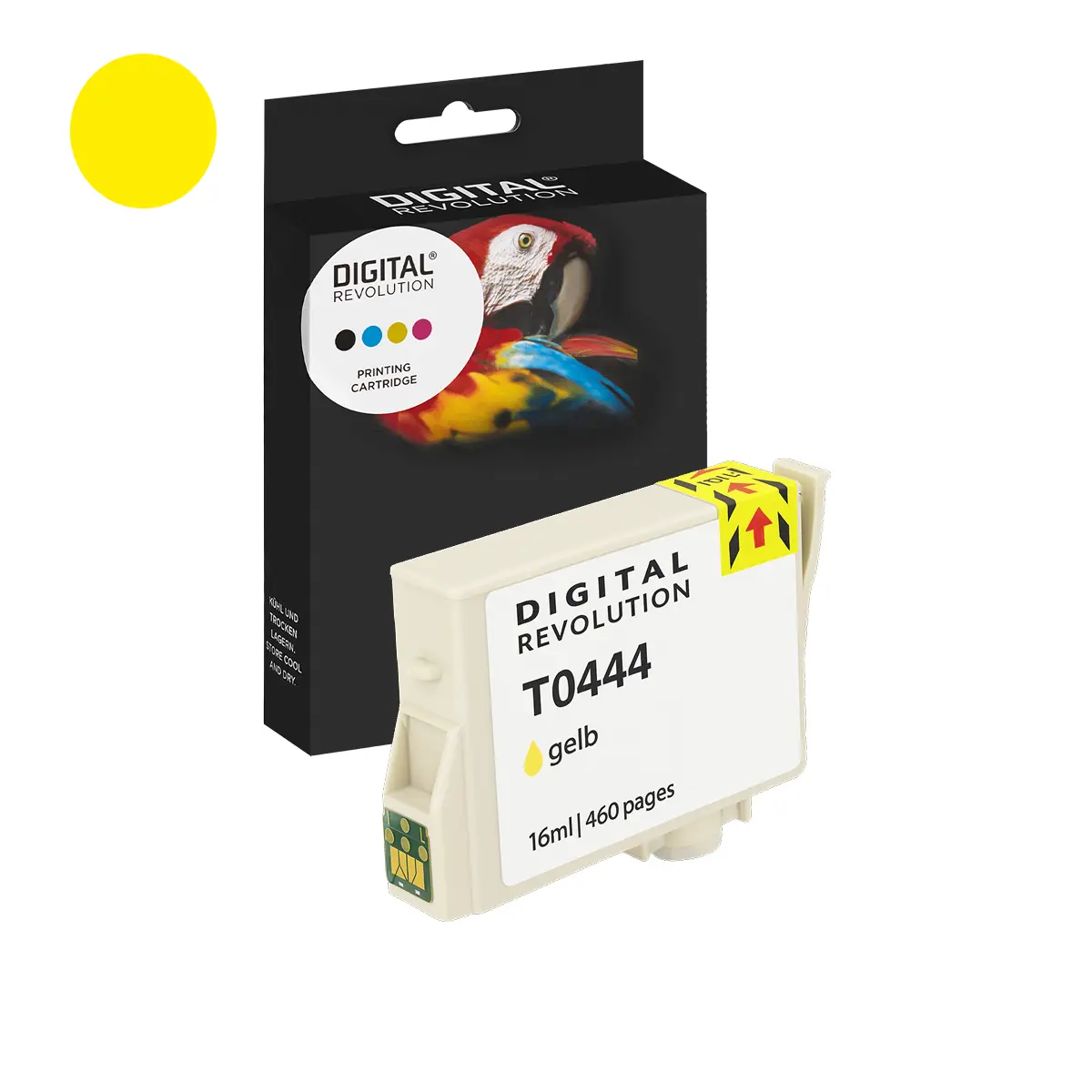 Alternative Tintenpatrone Epson T0454 / T0444 Gelb – Digital Revolution