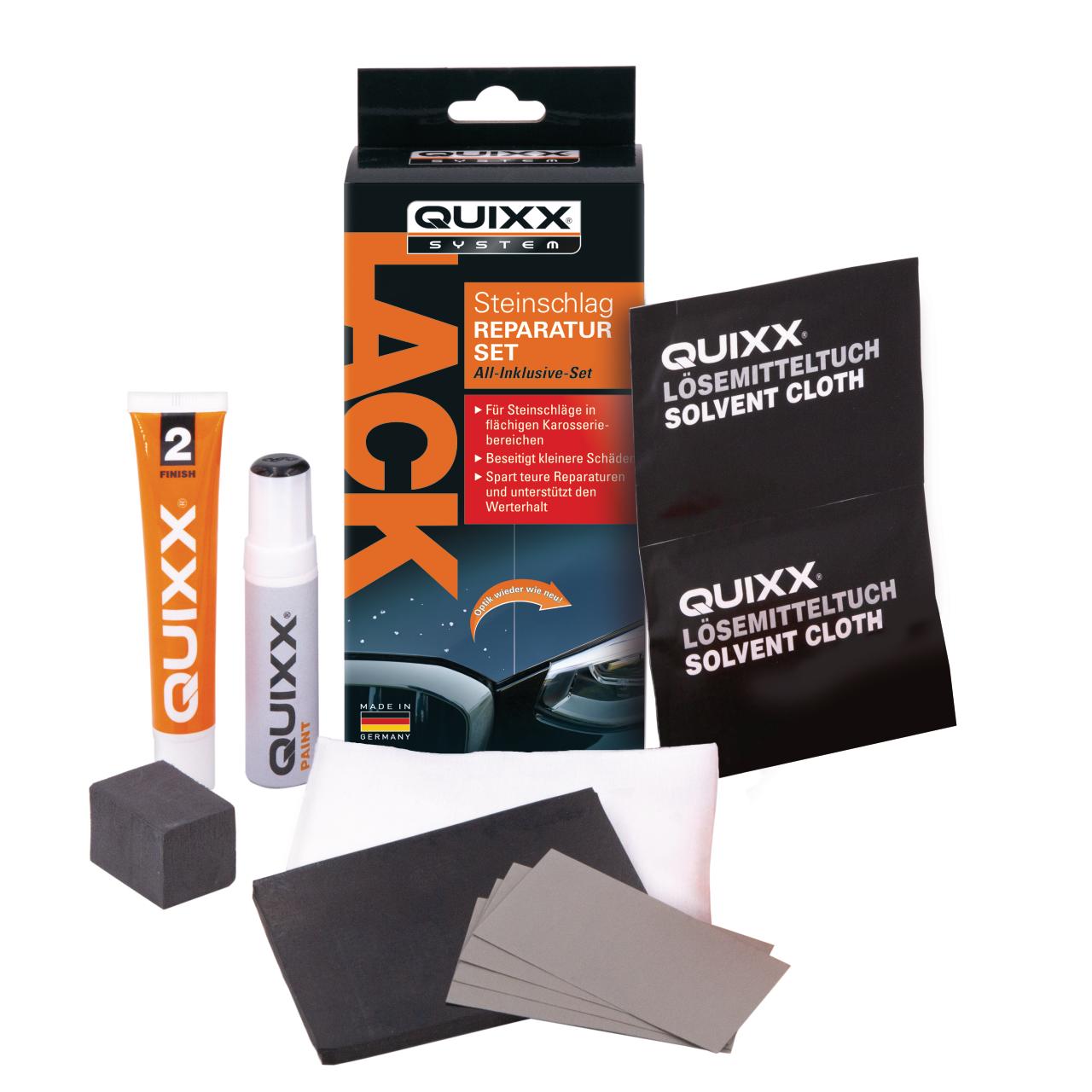 Quixx Lack Steinschlag Reparatur Set silber