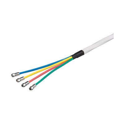 80 dB Quattro Koax-Antennenkabel Set, 2x geschirmt, CCS, 10 m