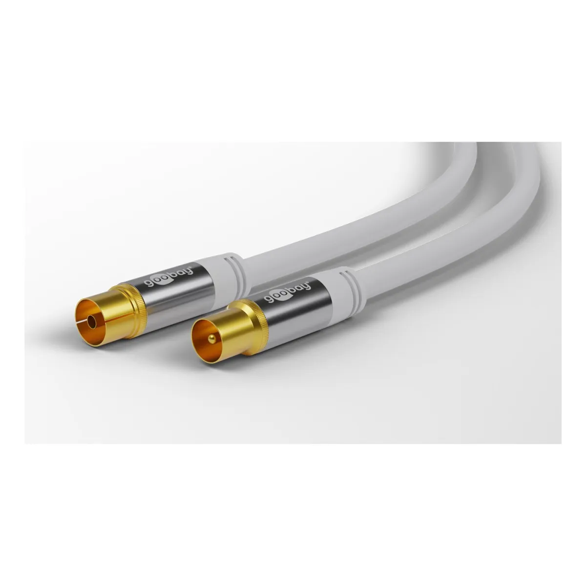 Goobay TV Antennenkabel (135 dB typ), 4x geschirmt