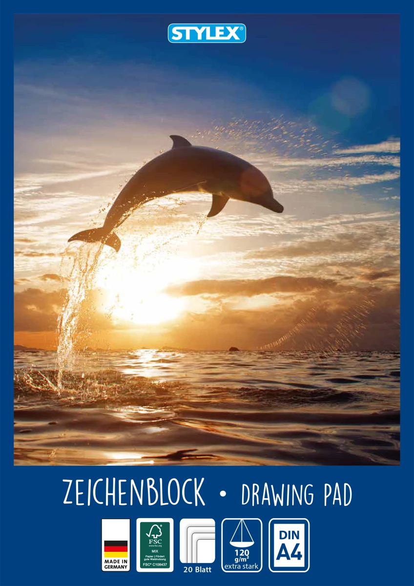 Stylex Zeichenblock, DIN A4, 20 Blatt