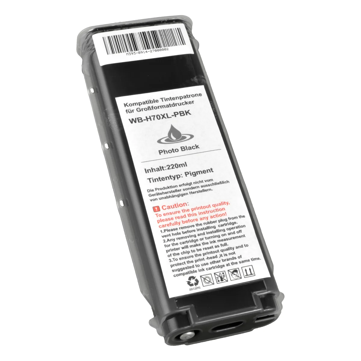 HP 70 - alternative Patrone 'foto-schwarz' 130 ml - Digital Revolution