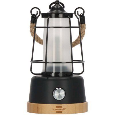Wiederaufladbare Campinglampe CAL 1 mit Hanfseil und Bambusfuß