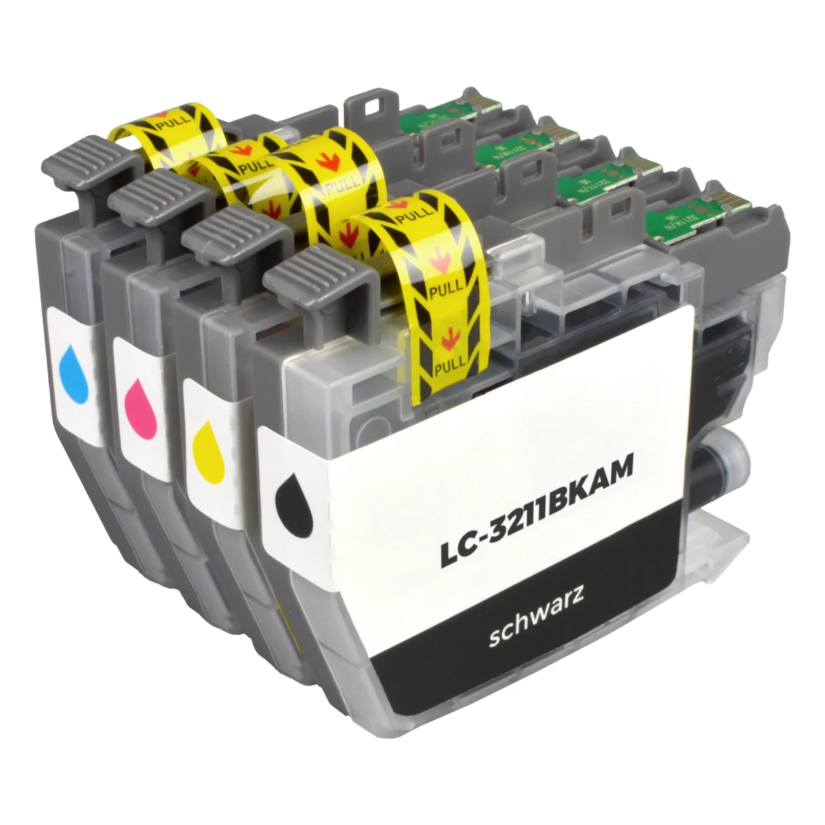 Brother LC-3211 - alternatives Patronen MultiPack schwarz cyan magenta gelb 4x 4,8 ml | 4x 200 Seiten - Digital Revolution