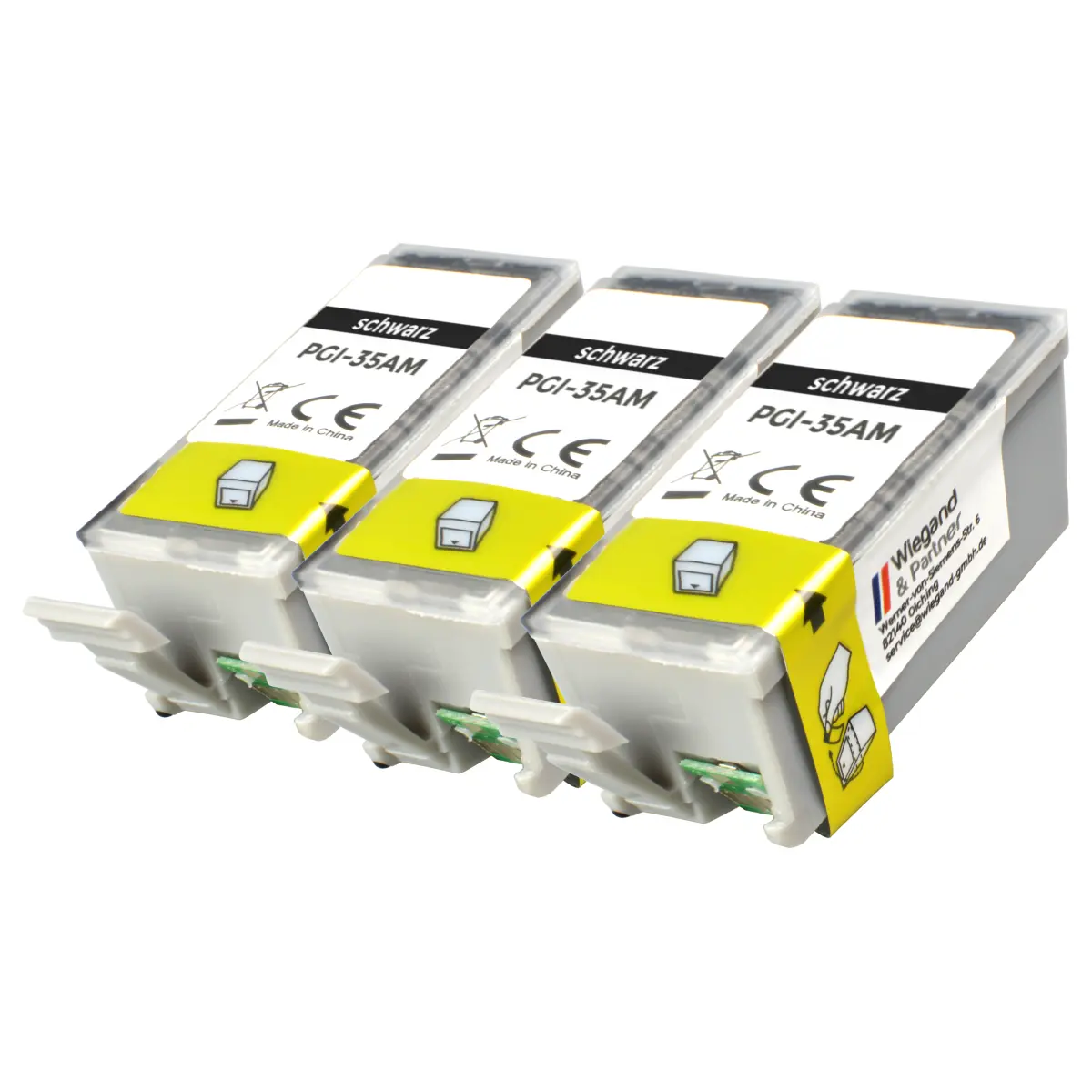 Canon PGI-35 - alternatives Patronen MultiPack schwarz 3x 9 ml | 3x 200 Seiten - Digital Revolution