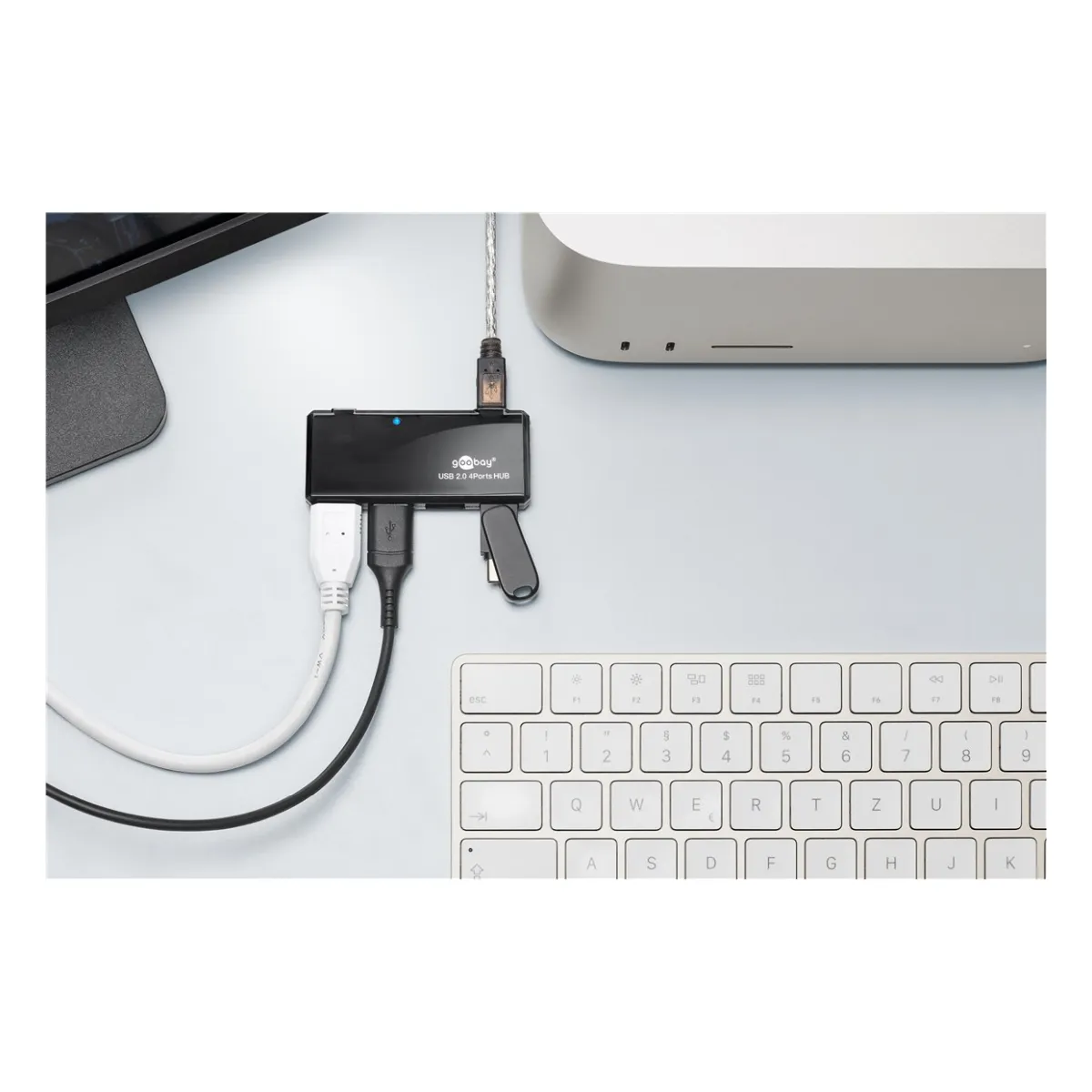 Goobay 4-fach USB 2.0 Hi-Speed HUB/Verteiler