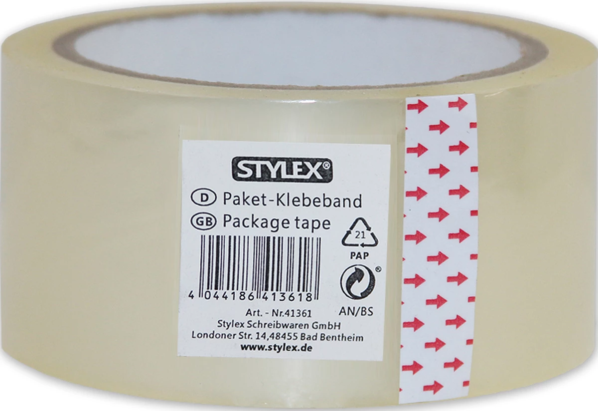 Paket-Klebeband 50mm x 66m transparent extra stark