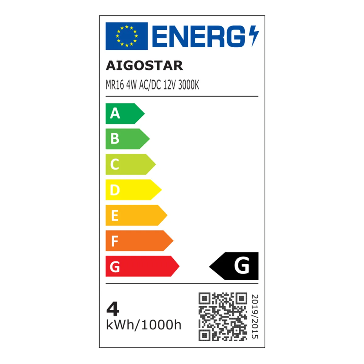 Aigostar LED Spot, 4W, MR16