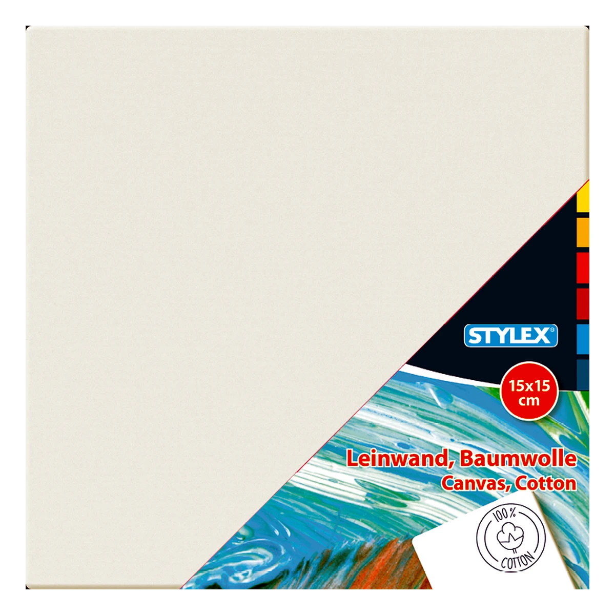 Stylex Leinwand, 15 x 15 cm