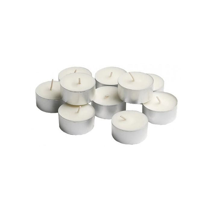 Teelichter 30er Pack im Beutel, weiß