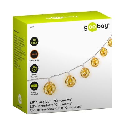 10er LED-Lichterkette “Ornamente“