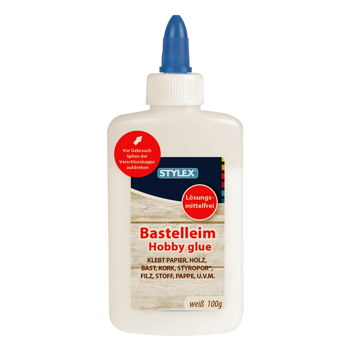 Stylex Bastelleim, 100 g, weiß