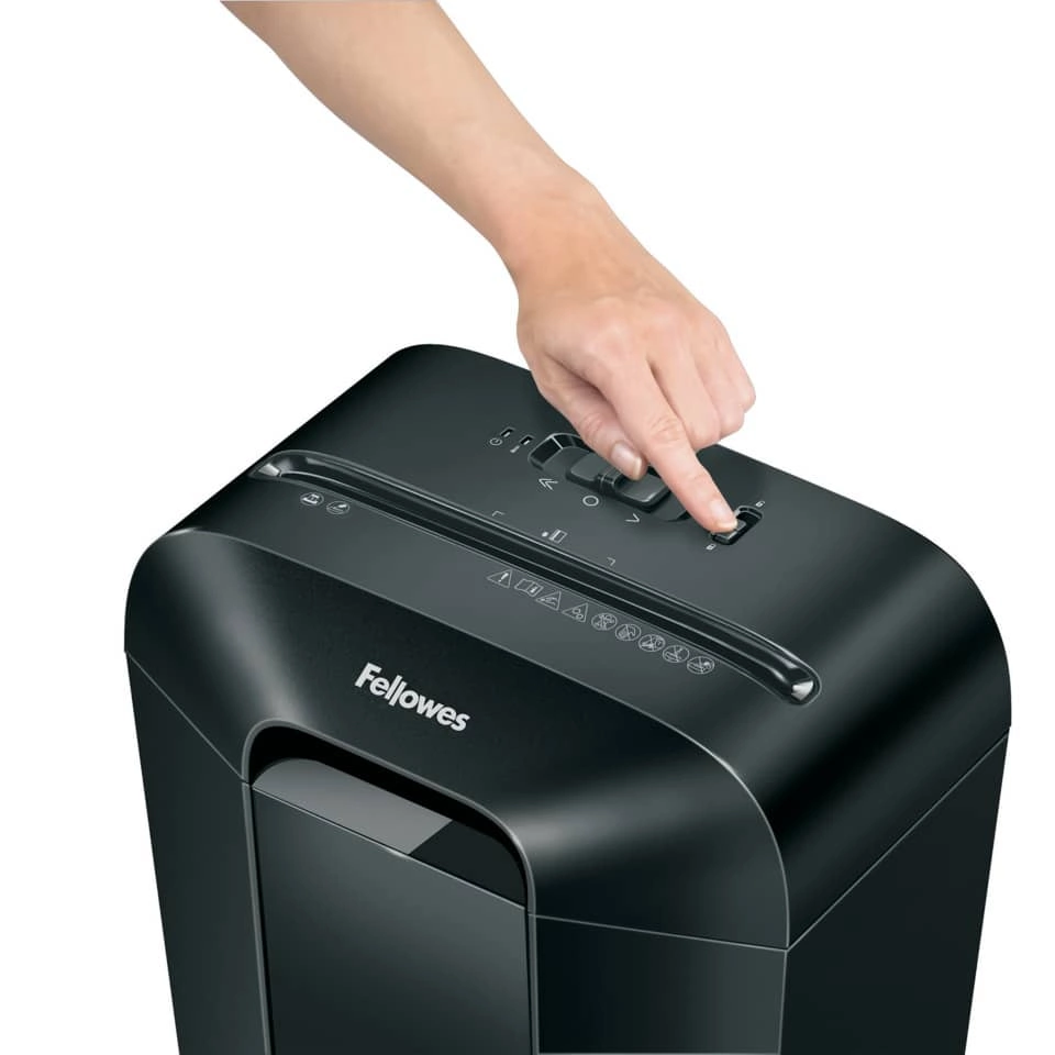 Aktenvernichter Powershred® - LX45 Partikelschnitt, schwarz