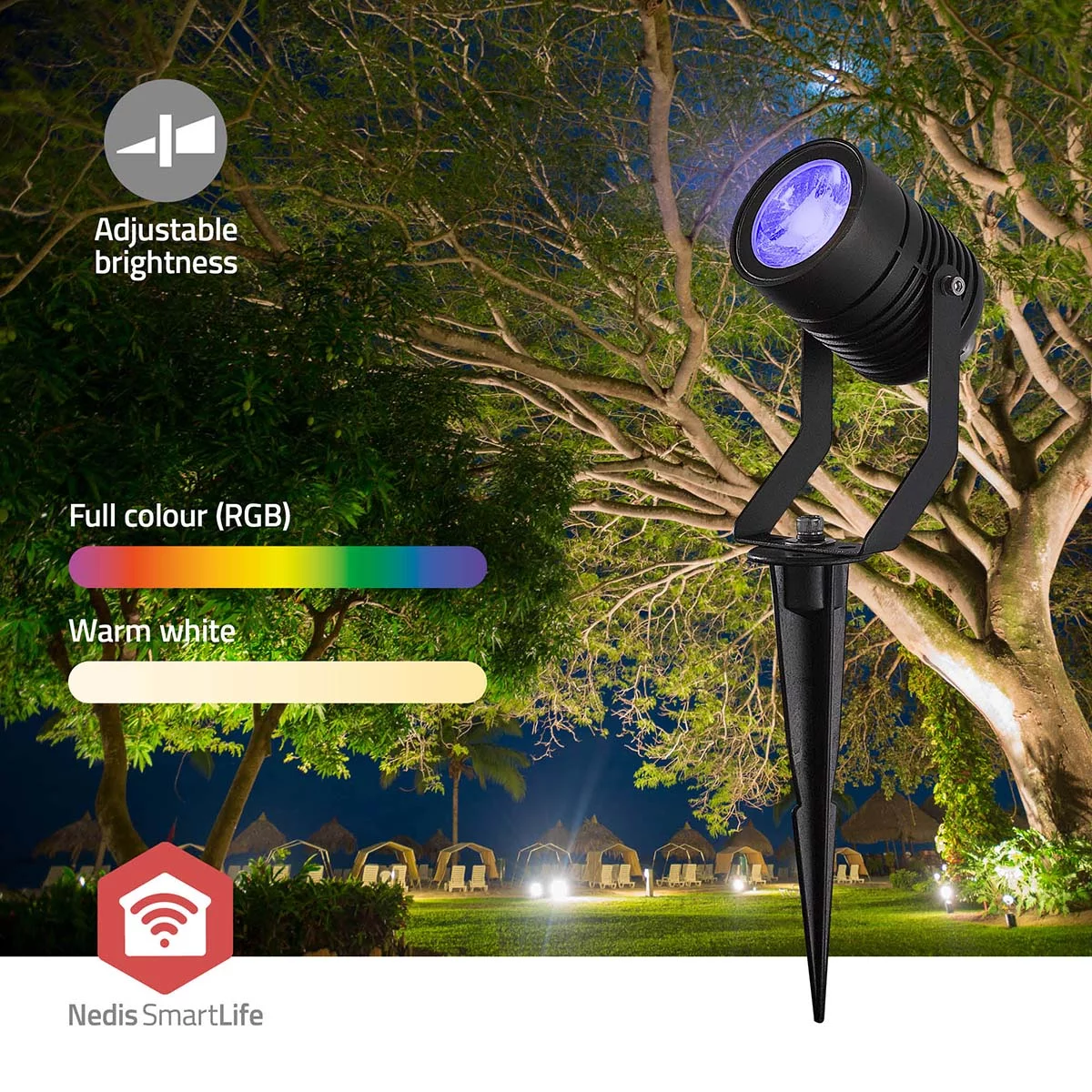 Smarte LED Gartenspots, 3er Set