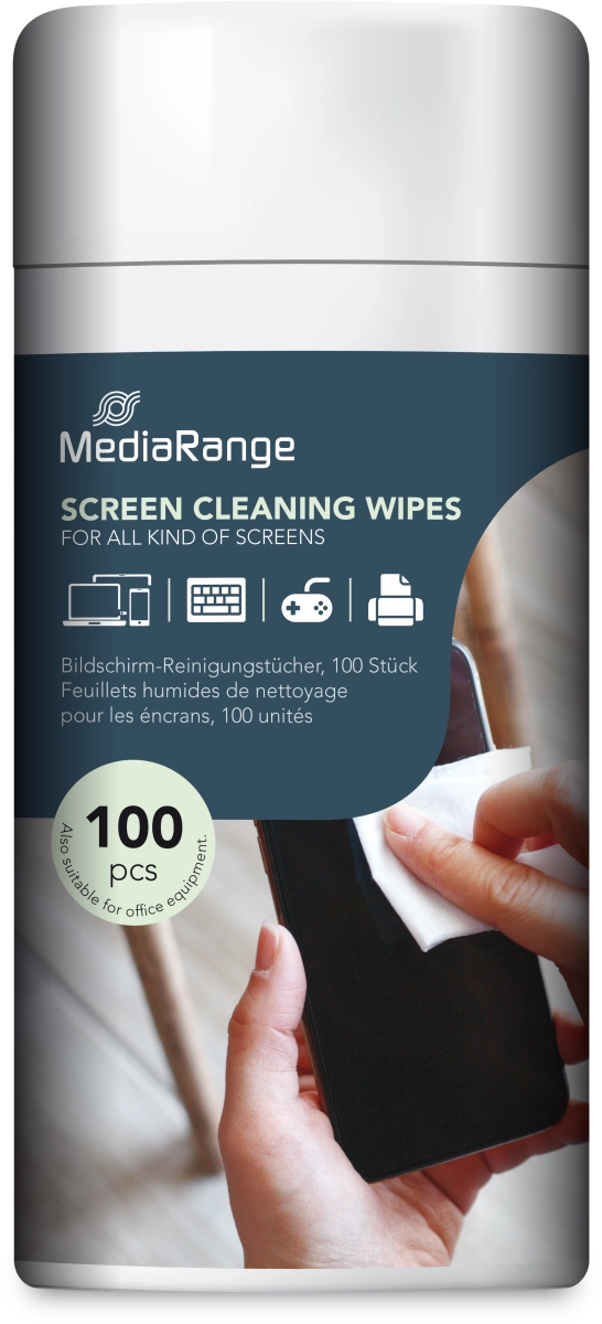 MediaRange Multimedia-Reinigungstücher, 100 Stück