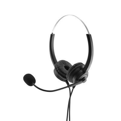 MediaRange Stereo-Headset mit Mikrofon und Bedienungsfunktion schwarz