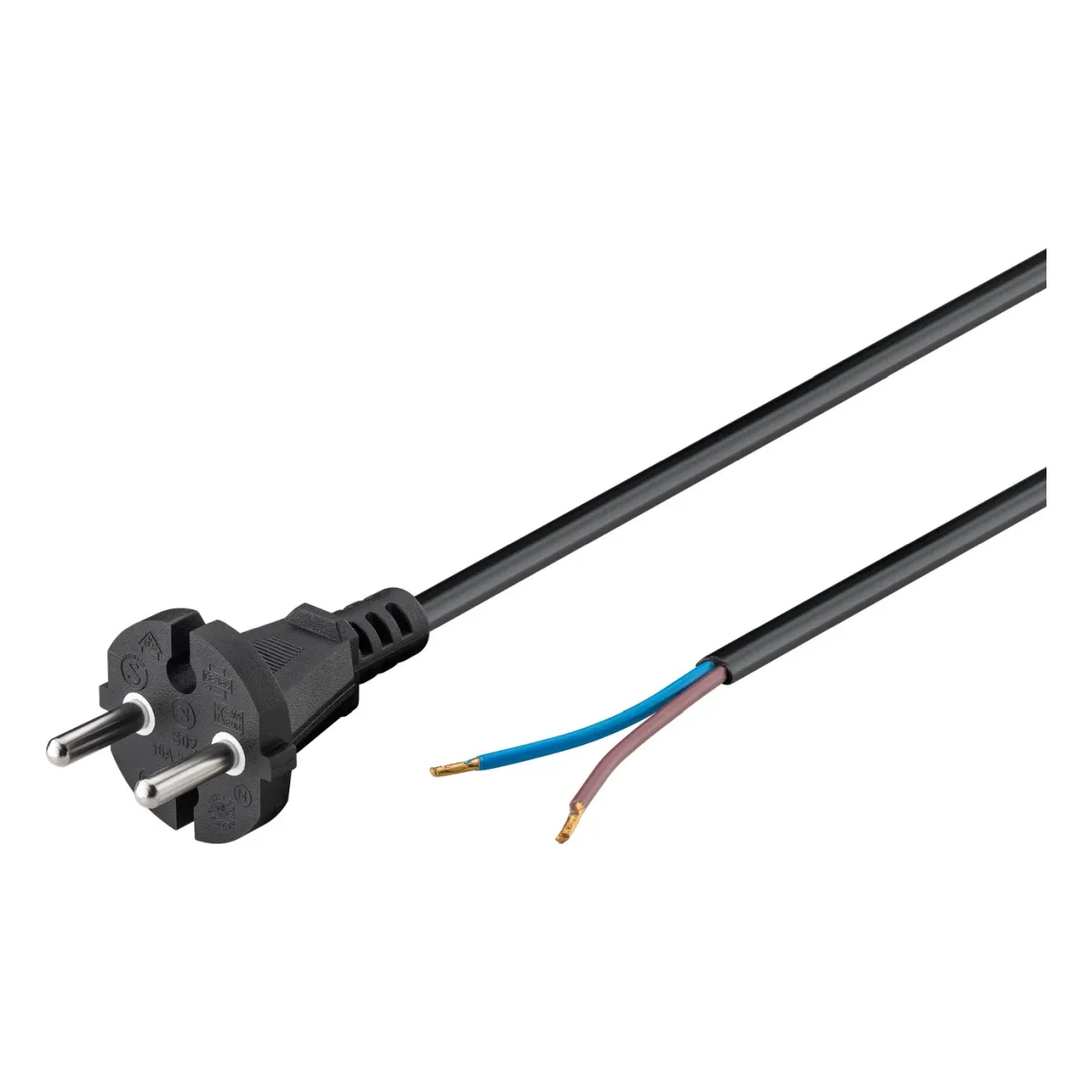 Goobay Universal Staubsauger Anschlusskabel, 7,5 m, Schwarz