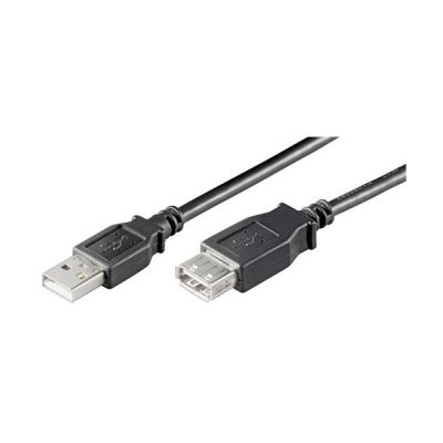 Goobay USB 2.0 Hi-Speed Verlängerungskabel, Schwarz