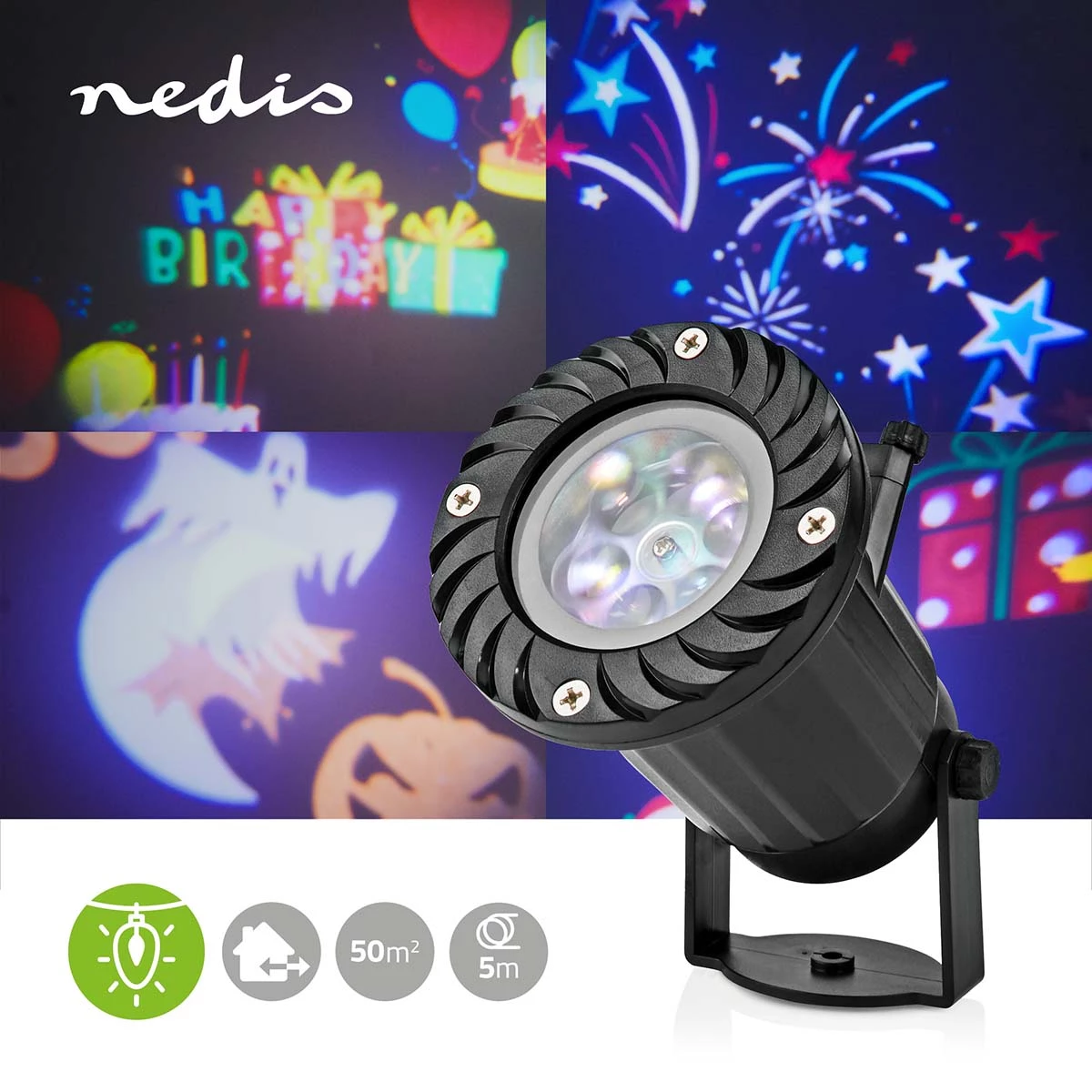 Nedis LED-Festtagsprojektor IP44 Nedis LED-Festtagsprojektor IP44