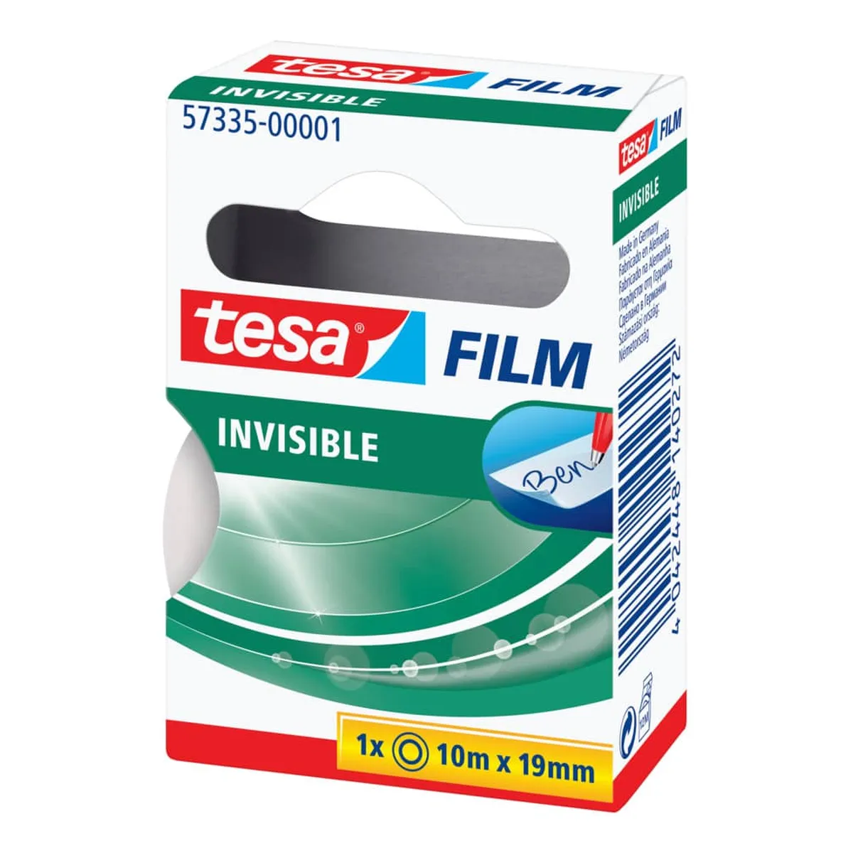 tesa® Klebefilm matt-unsichtbar - beschriftbar, 19 mm x 10 m