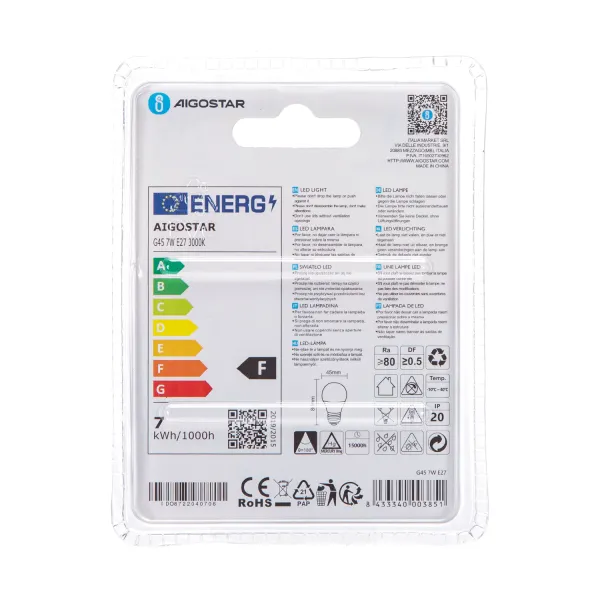 Aigostar LED 'Classic' 7W, E27