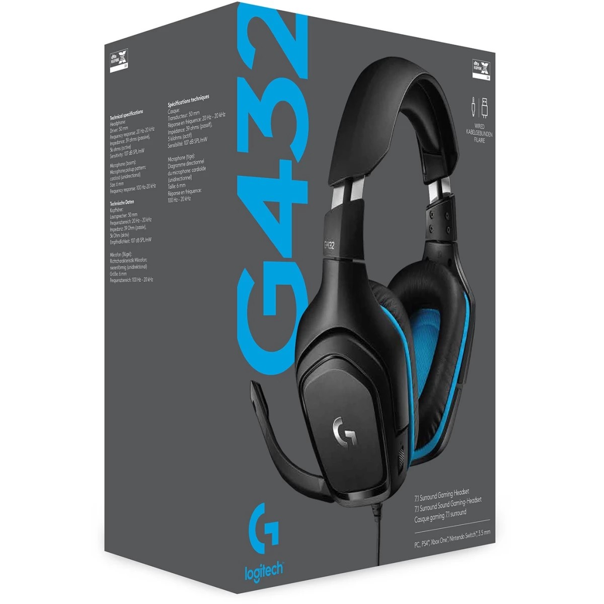 Logitech G432 Gaming Headset 