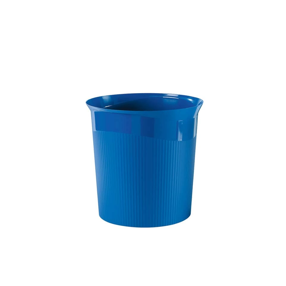 Papierkorb Re-LOOP - 13 Liter, rund, blau